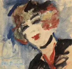 Portrait de femme by Kees van Dongen, 1906, oil on paper, offered May 2022