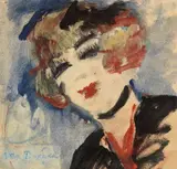 Kees van Dongen, Portrait de femme, 1906, oil on paper
