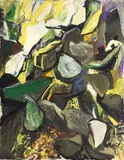 Fichidindia (Cactus in giallo) by Renato Guttuso, 1962, oil on canvas, offered May 2022
