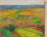 Mario Mafai, Campagna romana, 1950, oil on canvas