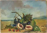 Natura morta by Filippo de Pisis, 1929, oil on cardboard, offered May 2022