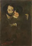 Lorenzo Viani, I derelitti, 1929, oil on cardboard