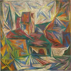Natalia Goncharova, Raggismo, 1912, oil on canvas