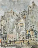 Parigi by Filippo de Pisis, 1939, oil on cardboard pressato, offered May 2022