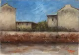 Case di Via Scialoia by Ottone Rosai, 1932, oil on canvas, offered May 2022