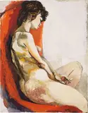 Ragazza che fuma by Renato Guttuso, 1961, oil on canvas, offered May 2022