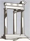 Roy Lichtenstein, Temple (mailer), 1964, lithograph offset