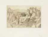 Jacques Villon, Paesaggio, 1934, lithograph