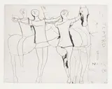 Giocolieri by Marino Marini, 1973, etching and puntasecca, offered May 2022