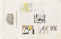 Enrico Prampolini, Senza titolo, 1953, grafite and pencil on paper