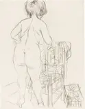 Nudo by George Grosz, 1927, pencil grassa on paper, offered May 2022
