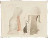 Senza titolo by Julius Heinrich Bissier, 1962, watercolour on canvas, offered May 2022