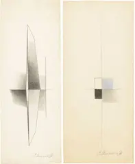 Due opere by Paul Mansouroff, A) Senza titolo, offered May 2022