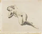 Nudo femminile sdraiato by Francesco Messina, ink, offered May 2022