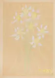 Ottone Rosai, Fiori, 1956, watercolour on paper
