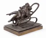 Giacomo Manzù, Amanti, scultura in bronze