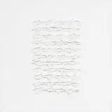 Cheope, Scrittura bianca, 2011, acrylic and mixed media on canvas