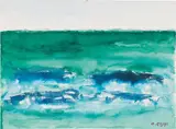 Ottone Rosai, Mare, 1956, watercolour on paper