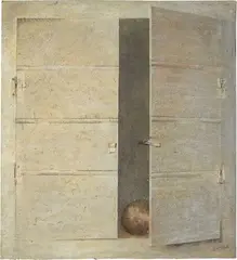 Carlo Guarienti, Porta, 1988, mixed media on panel