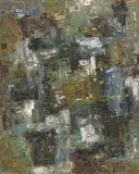 Vasco Bendini, Pittura, 1956, oil on canvas