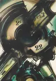 Gianni Bertini, Le cyclope égaré, 1959, acrylic on canvas