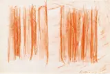 Tano Festa, Disegno n. 7 con rosso
