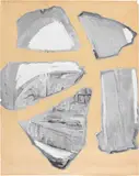 Stephen Cox, Senza titolo, 1983, tempera and mixed media on paper
