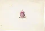 Andy Warhol, Christmas Ornament, inchiostro and collage on paper