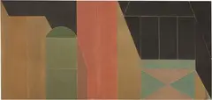 Giuseppe Uncini, Senza titolo, dalla serie Dimore, 1980, watercolour on card