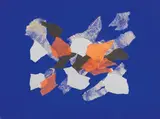 Giulio Turcato, Senza titolo, oil and collage on canvas