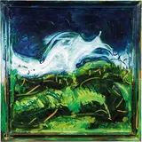 Mario Schifano, In fondo è verde, 1987, acrylic and enamel on canvas and cornice