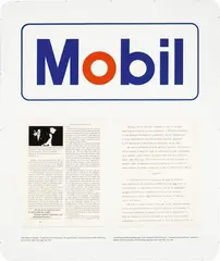 Hans Haacke, Mobilization, 1975, silkscreen on acrylic