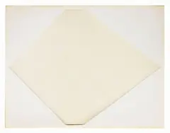 Inverse #1 by Dorothea Rockburne, 1974, ink and paper piegata on card, offered May 2022