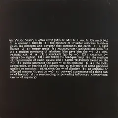 Joseph Kosuth, Titled 'Art As Idea As Idea' [air], 1967, Mounted photograph