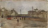 Vittorio Matteo Corcos, Lungarno a Firenze