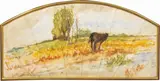 Cavallino by Giovanni Fattori, oil on canvas, offered Apr 2022
