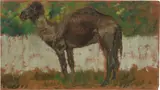 Il dromedario by Giovanni Fattori, oil on tavoletta, offered Apr 2022