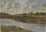 Bartolomeo Bezzi, Paesaggio, oil on canvas