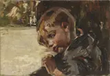 Vincenzo Irolli, Bambino, oil on canvas