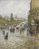 Attilio Pratella, Via Forìa a Napoli, oil on canvas