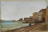 Antonino Leto, Marina, oil on canvas