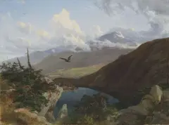 Therese Judeich, Veduta dei Riesengebirge, 1863, oil on canvas