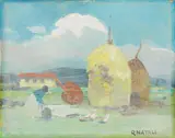 Pagliai by Renato Natali, oil on compensato, offered Feb 2022