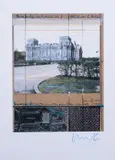 Christo, Wrapped Reichstag (Project for Berlin), lithograph a colori