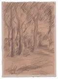 Ardengo Soffici, Bosco, pencil on paper