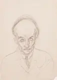 Ritratto by Lorenzo Viani, pencil on paper, offered Feb 2022