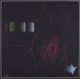 Ennio Finzi, Senza titolo, mixed media on card