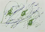 Giulio Turcato, Arcipelago verde, oil on card