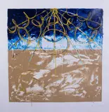 Deserto by Mario Schifano, 1997, screenprint materica a enamel, offered Feb 2022