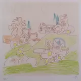 Roberto Sebastian Matta, Senza titolo, lithograph on paper